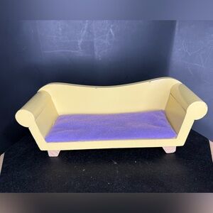Wooden Dollhouse Couch